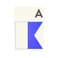LETTER A - Navy Signal Print - Foundry