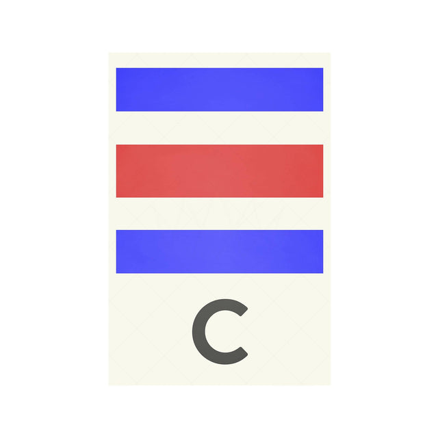 LETTER C - Navy Signal Print - Foundry
