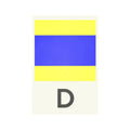 LETTER D - Navy Signal Print - Foundry