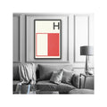 LETTER H - Navy Signal Print - Foundry