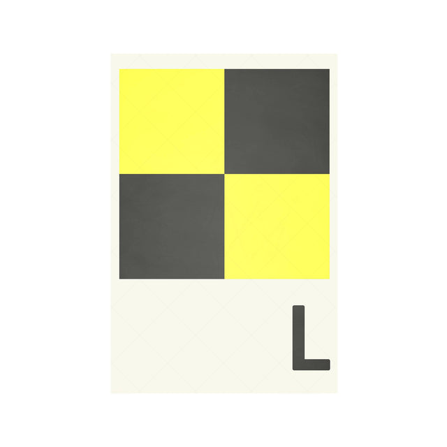 LETTER L - Navy Signal Print - Foundry