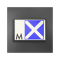 LETTER M - Navy Signal Print - Foundry