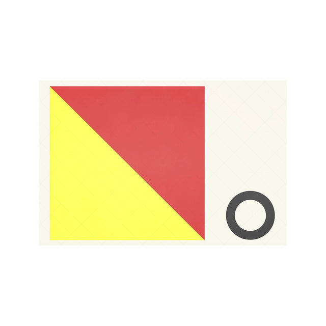 LETTER O - Navy Signal Print - Foundry