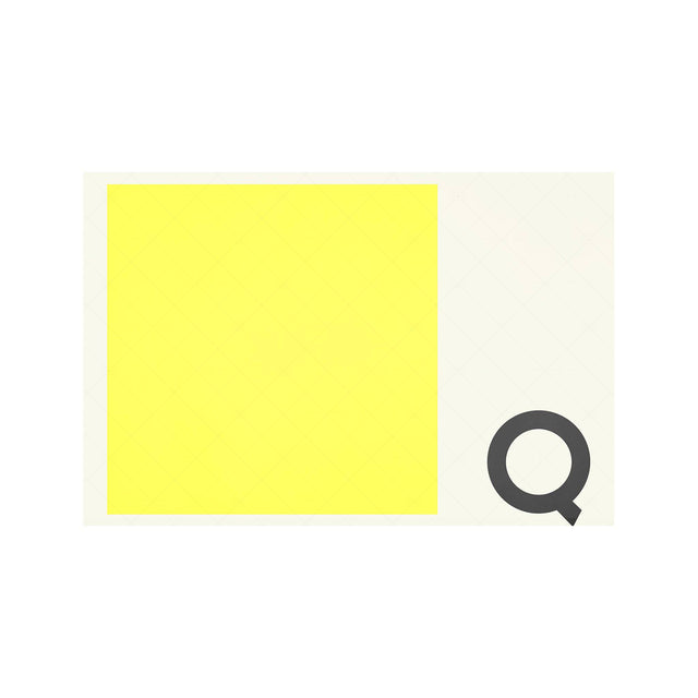 LETTER Q - Navy Signal Print - Foundry