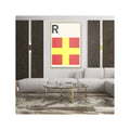 LETTER R - Navy Signal Print - Foundry