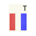 LETTER T - Navy Signal Print - Foundry