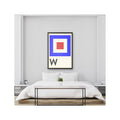 LETTER W - Navy Signal Print - Foundry