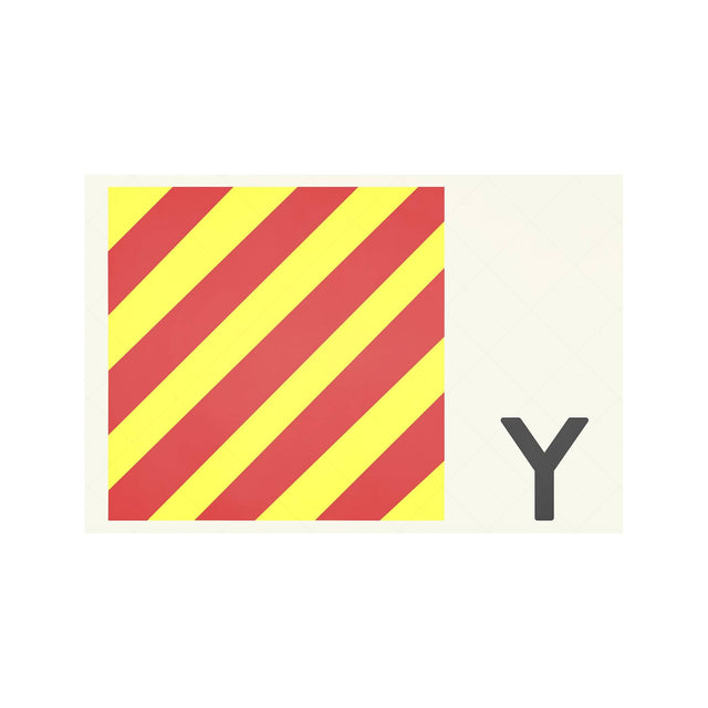 LETTER Y - Navy Signal Print - Foundry