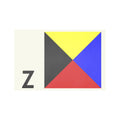 LETTER Z - Navy Signal Print - Foundry