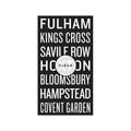LONDON ENGLAND Bus Scroll - FULHAM - Foundry