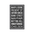 LONDON ENGLAND Bus Scroll - MARYLEBONE - Foundry