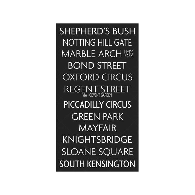 LONDON ENGLAND Bus Scroll - SHEPHERD'S BUSH - Foundry