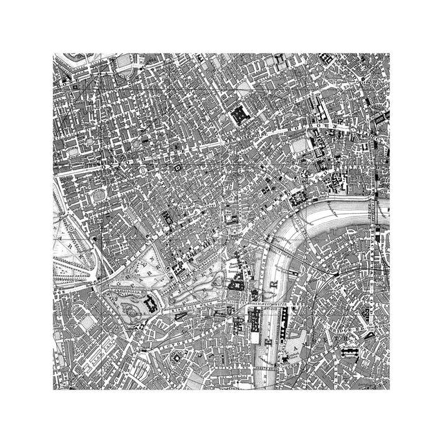 LONDON, ENGLAND - Map of 1890 - Foundry