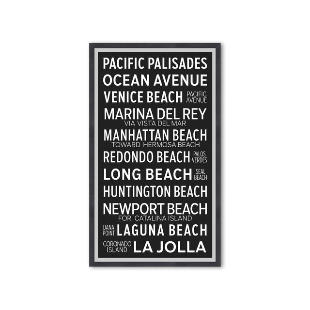 LOS ANGELES CALIFORNIA Bus Scroll - PACIFIC PALISADES - Foundry