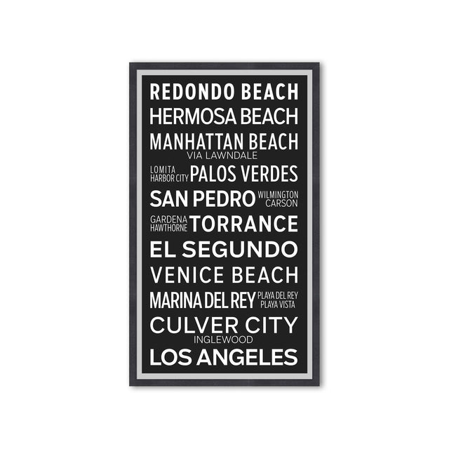 LOS ANGELES CALIFORNIA Bus Scroll - REDONDO BEACH - Foundry