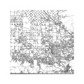 LOS ANGELES California Map - Triptych - Foundry