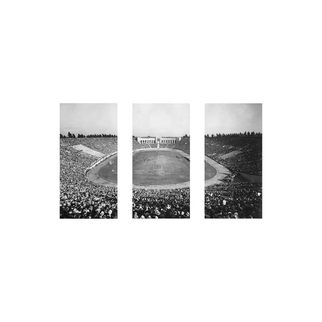 LOS ANGELES Memorial Coliseum Stadium Triptych - Foundry