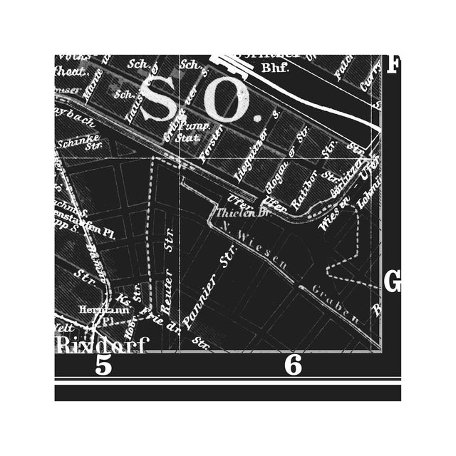 MAP of BERLIN, Circa 1900s - Foundry