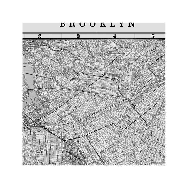 MAP of BROOKLYN, Circa 1900s - Foundry