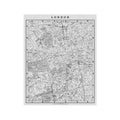 MAP of LONDON, Circa 1900s - Foundry