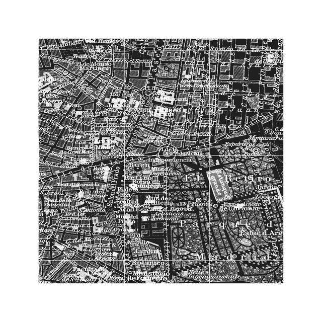 MAP of MADRID, Circa 1900s - Foundry
