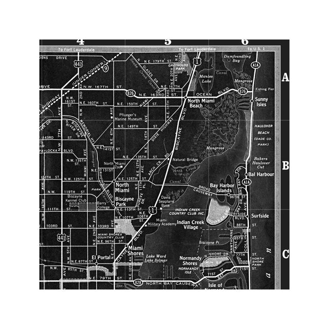 MAP of MIAMI, Circa 1900s - Foundry