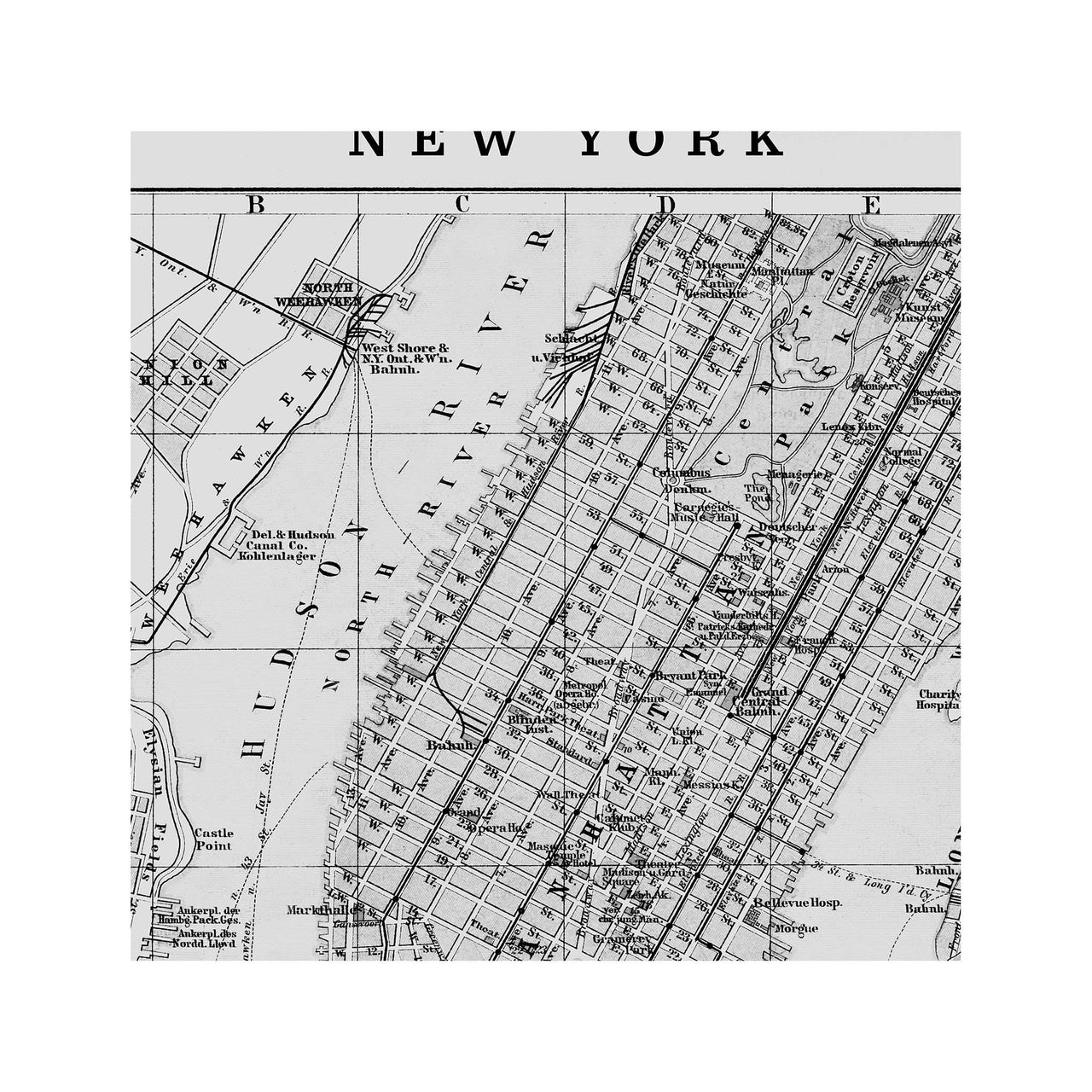 Map of New York City, Circa 1900s – Foundry