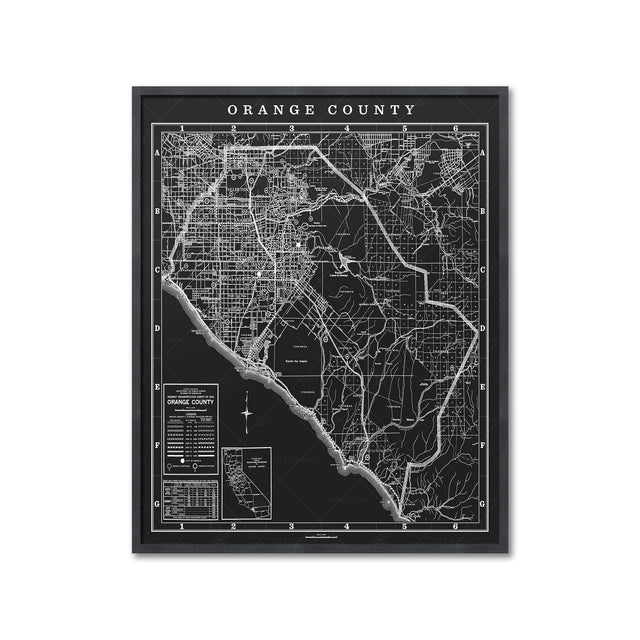 MAP of ORANGE COUNTY, Circa 1900s - Foundry