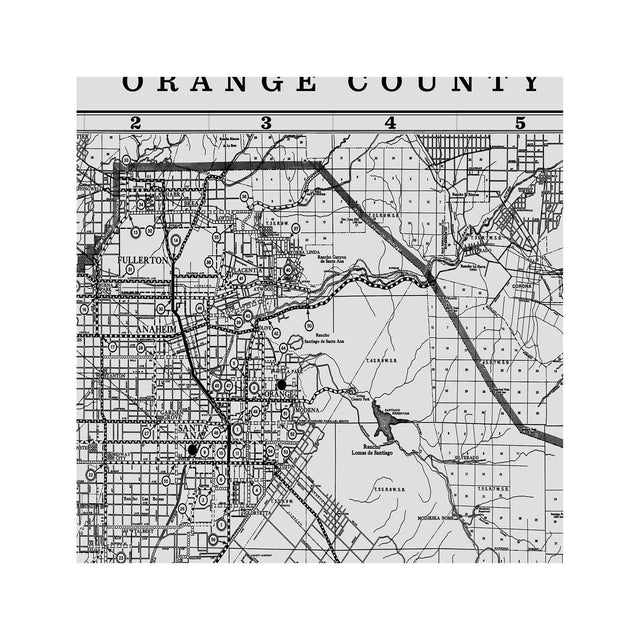 MAP of ORANGE COUNTY, Circa 1900s - Foundry