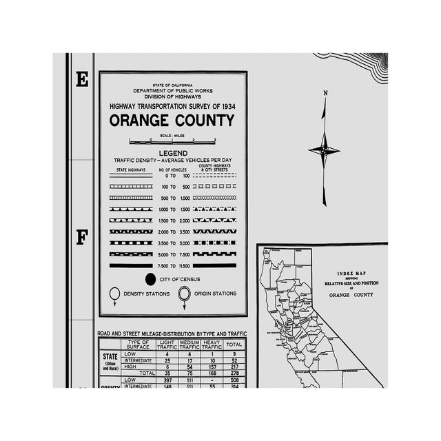 MAP of ORANGE COUNTY, Circa 1900s - Foundry