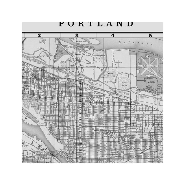 MAP of PORTLAND, Circa 1900s - Foundry