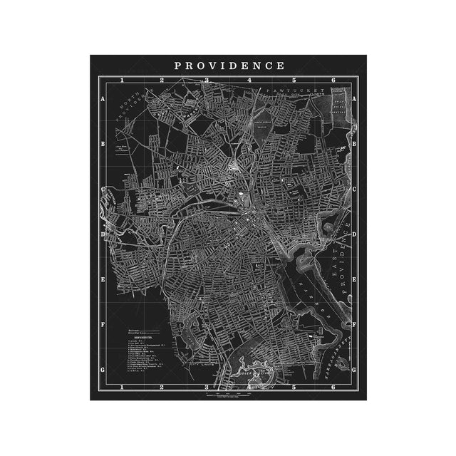 MAP of PROVIDENCE, Circa 1900s - Foundry