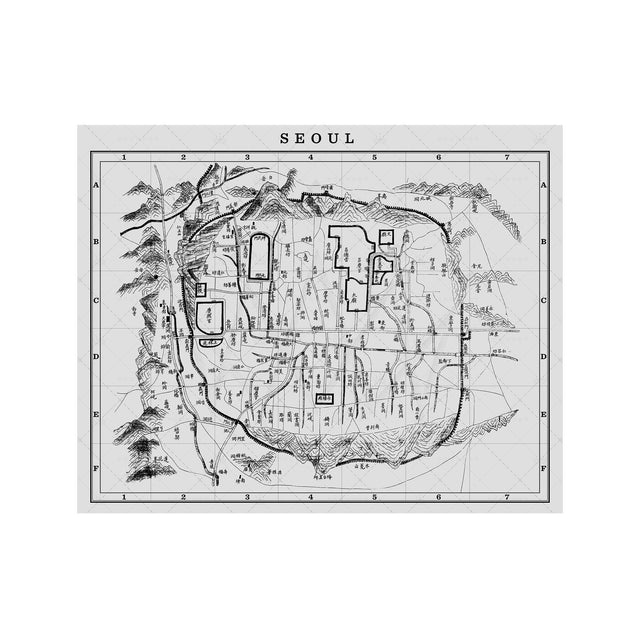 MAP of SEOUL, Circa 1900s - Foundry