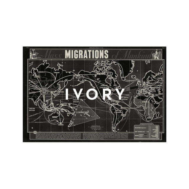 MASS MIGRATIONS of MANKIND World Map - Foundry