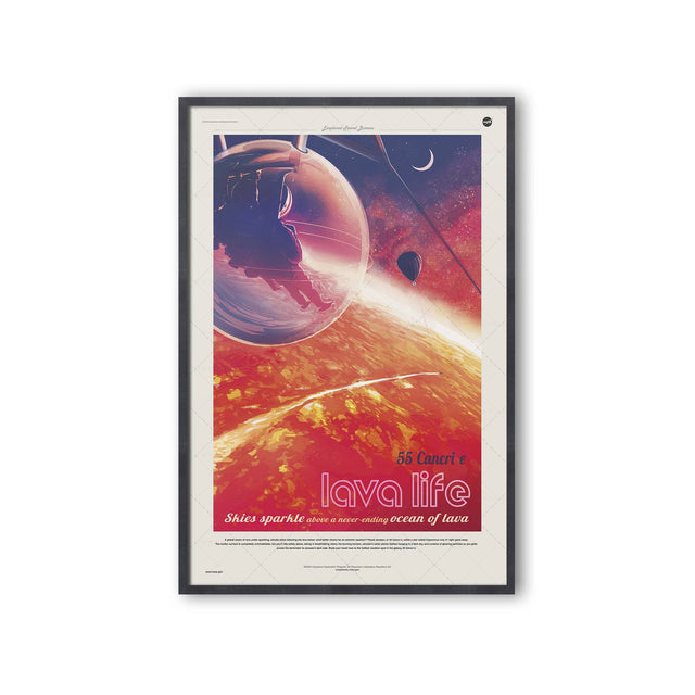 NASA Exoplanet Art - 55 CANCRI E Lava Life - Foundry