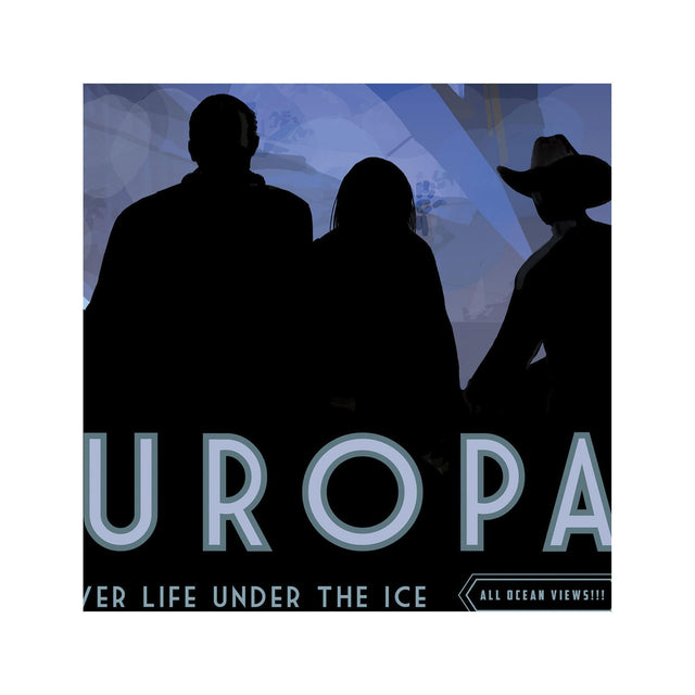 NASA Exoplanet Art - EUROPA Travel Poster - Foundry