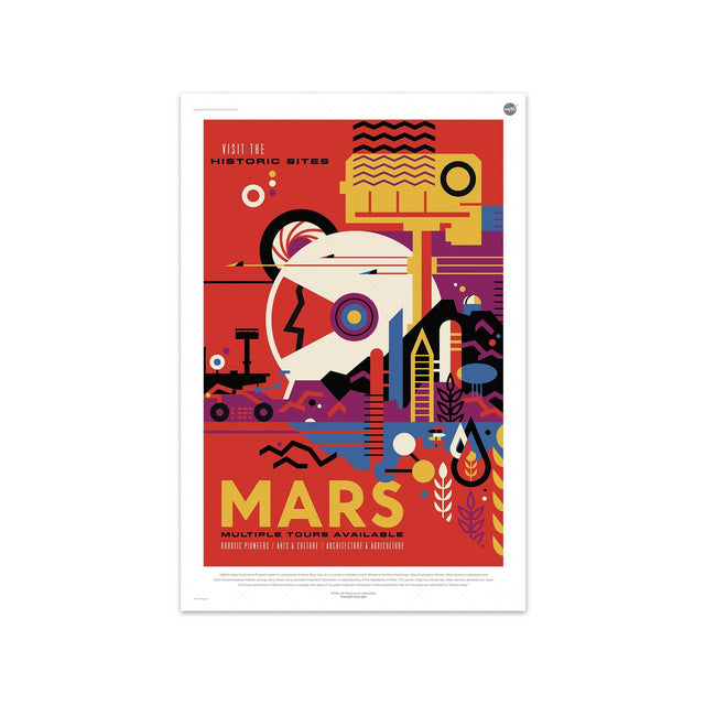 NASA Exoplanet Art - MARS Travel Poster - Foundry