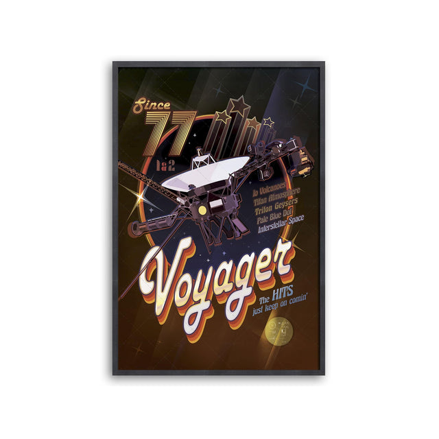 NASA Exoplanet Art - VOYAGER DISCO Poster - Foundry