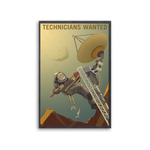 NASA Recruitment Poster - TECHNICIANS WANTED - Foundry