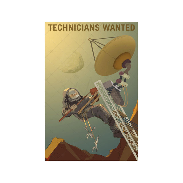 NASA Recruitment Poster - TECHNICIANS WANTED - Foundry
