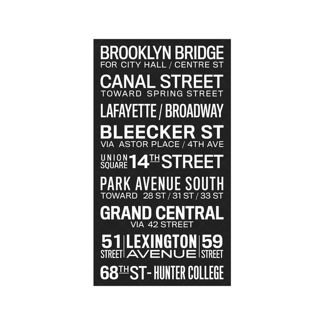 NEW YORK CITY Bus Scroll - BROOKLYN BRIDGE - Foundry