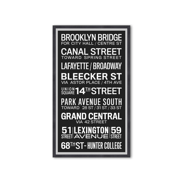 NEW YORK CITY Bus Scroll - BROOKLYN BRIDGE - Foundry