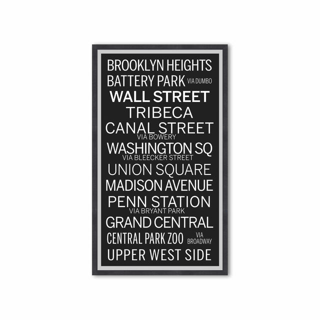 NEW YORK CITY Bus Scroll - BROOKLYN HEIGHTS - Foundry