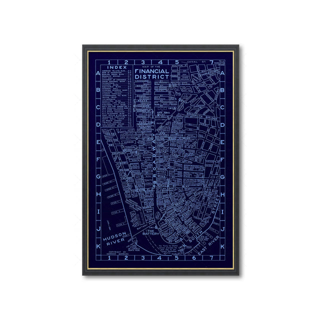 NORMAN'S MAP of the FINANCIAL DISTRICT of NEW YORK - Foundry