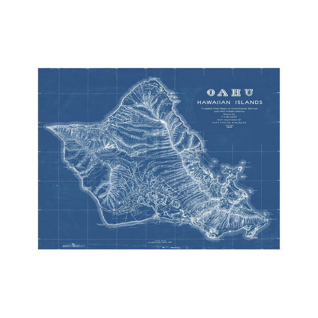 OAHU Hawaii Map - Foundry