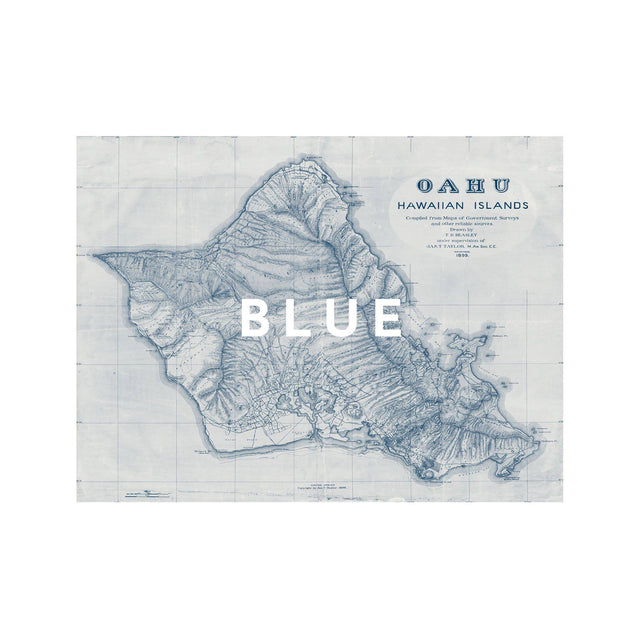 OAHU Hawaii Map - Foundry