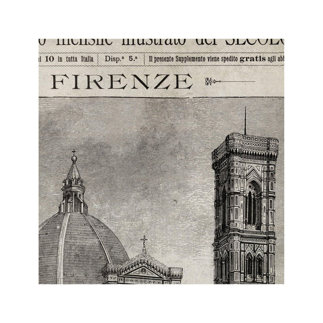 Old Italian Newspaper - FIRENZE, Circa 1887 - Foundry