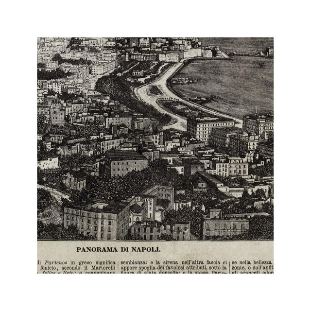 Old Italian Newspaper - NAPOLI, Circa 1887 - Foundry