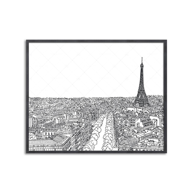 PARIS SKYLINE Illustration - Foundry