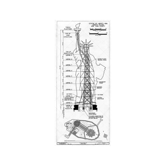 STATUE OF LIBERTY Blueprint - Foundry